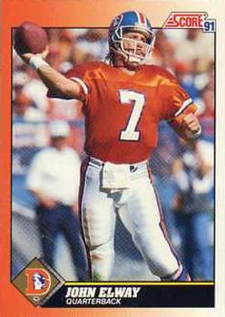 John Elway Denver Broncos 1991 Score NFL #410
